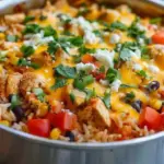 One-Pot Cheesy Southwest Chicken & Rice