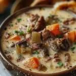 Philly Cheesesteak Soup