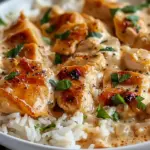 Creamy Smothered Chicken Rice