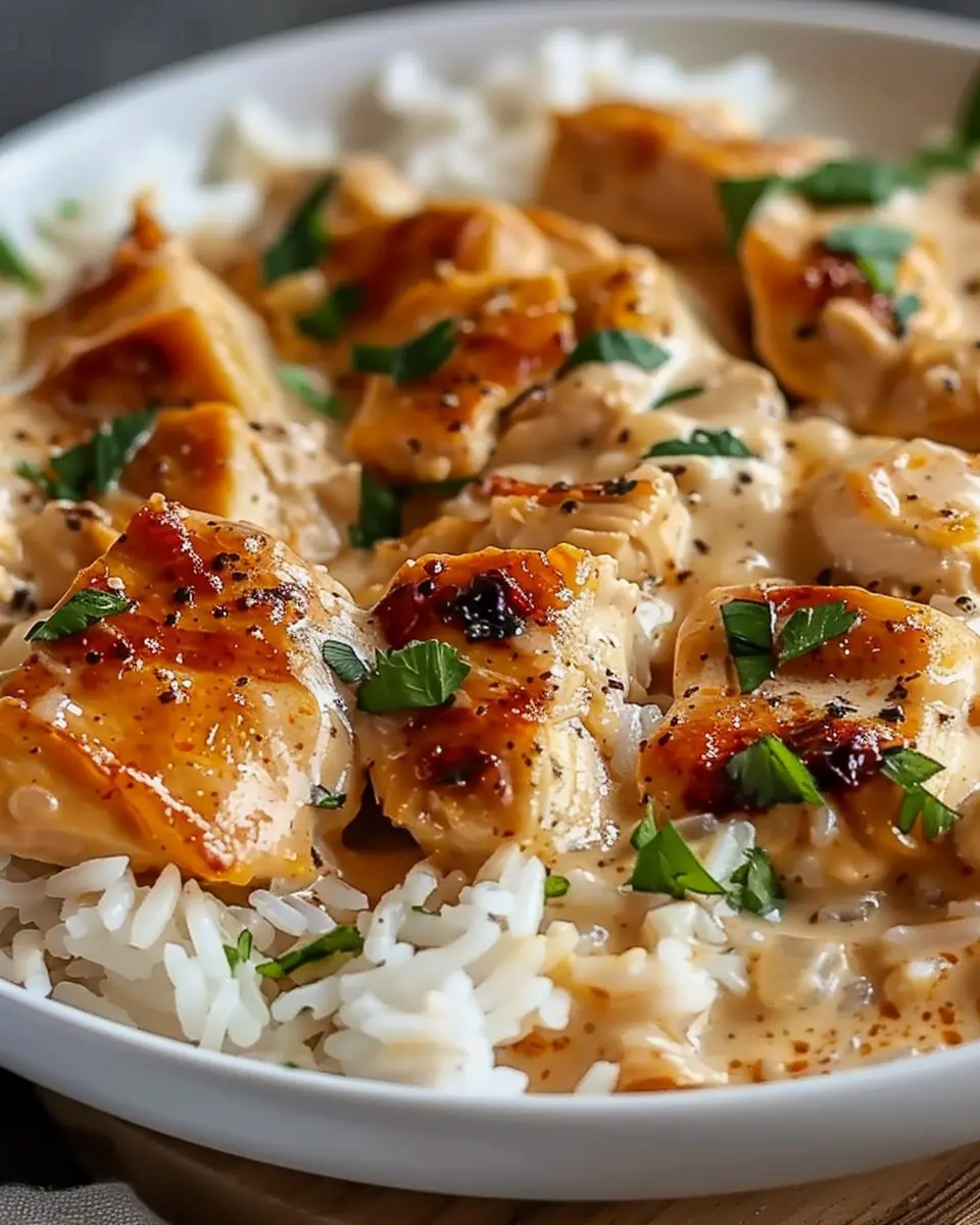 Creamy Smothered Chicken Rice: Easy Comfort Food Delight