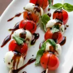 Valentine’s Caprese Skewers