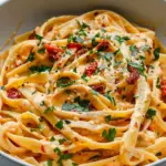 Vegan Creamy Sun Dried Tomato Pasta Recipe