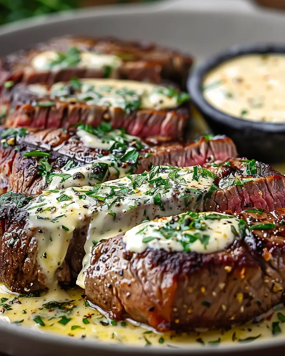 Garlic Butter Steak with Indulgent Parmesan Cream Sauce Delight
