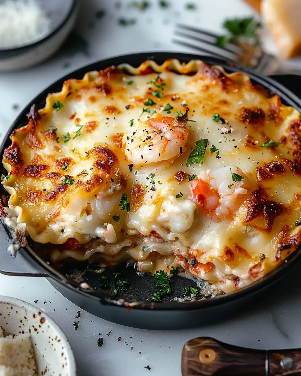 Seafood Lasagna: Indulgent Recipe with Lobster and Shrimp Delight
