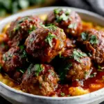 Red Wine Braised Meatballs