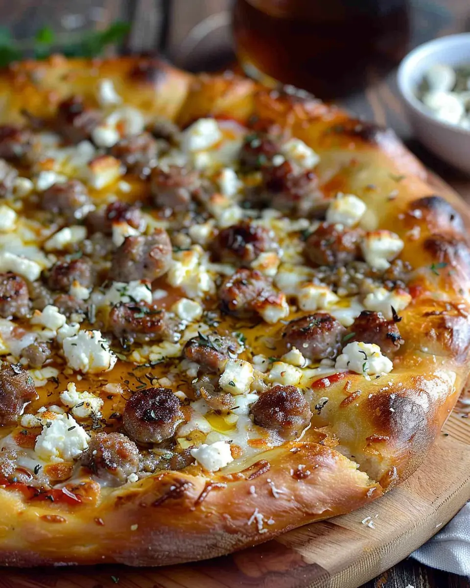 Hot Sausage Feta Honey Pizza: A Delicious Twist on Classic Flavors