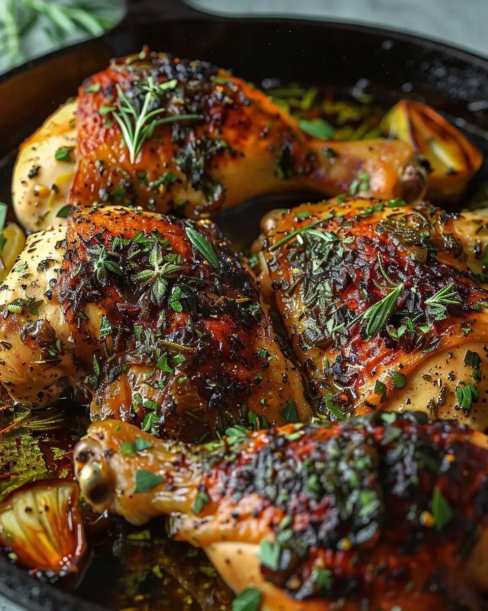 Oven Roasted Chicken: Juicy Rosemary Garlic Brick Chicken Recipe