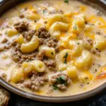 Cheeseburger Macaroni Soup
