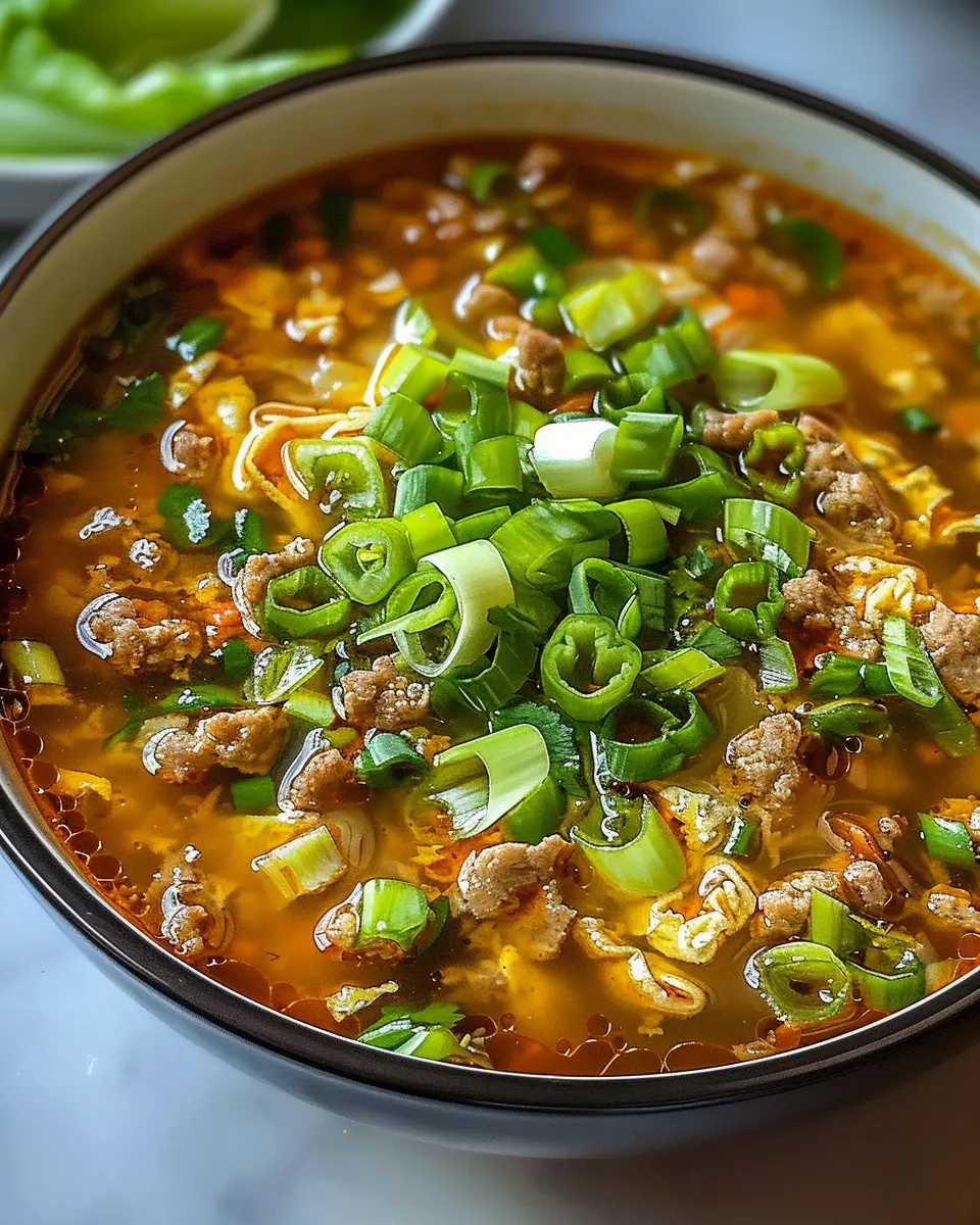 Cozy One-Pot Egg Roll Soup: Easy Recipe with Turkey Bacon and Ginger