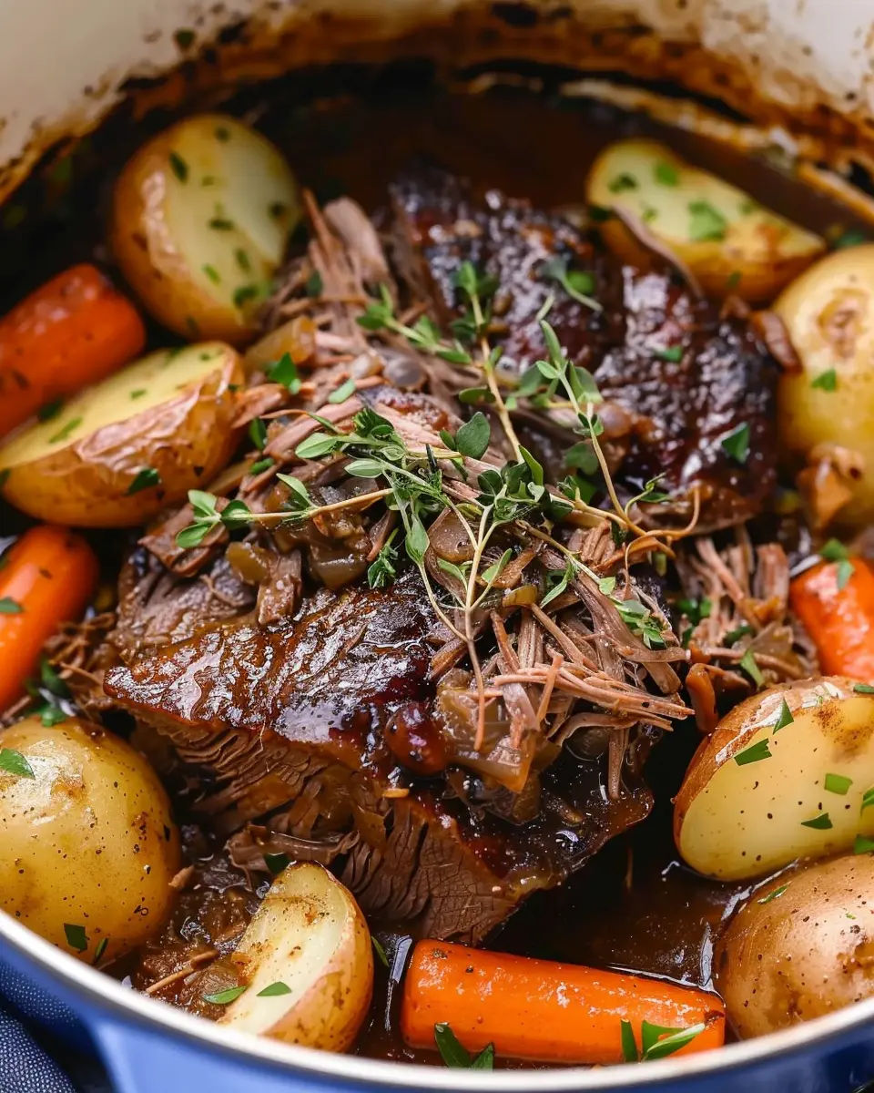 Dutch Oven Pot Roast: Easy &amp; Flavorful Family Dinner Delight