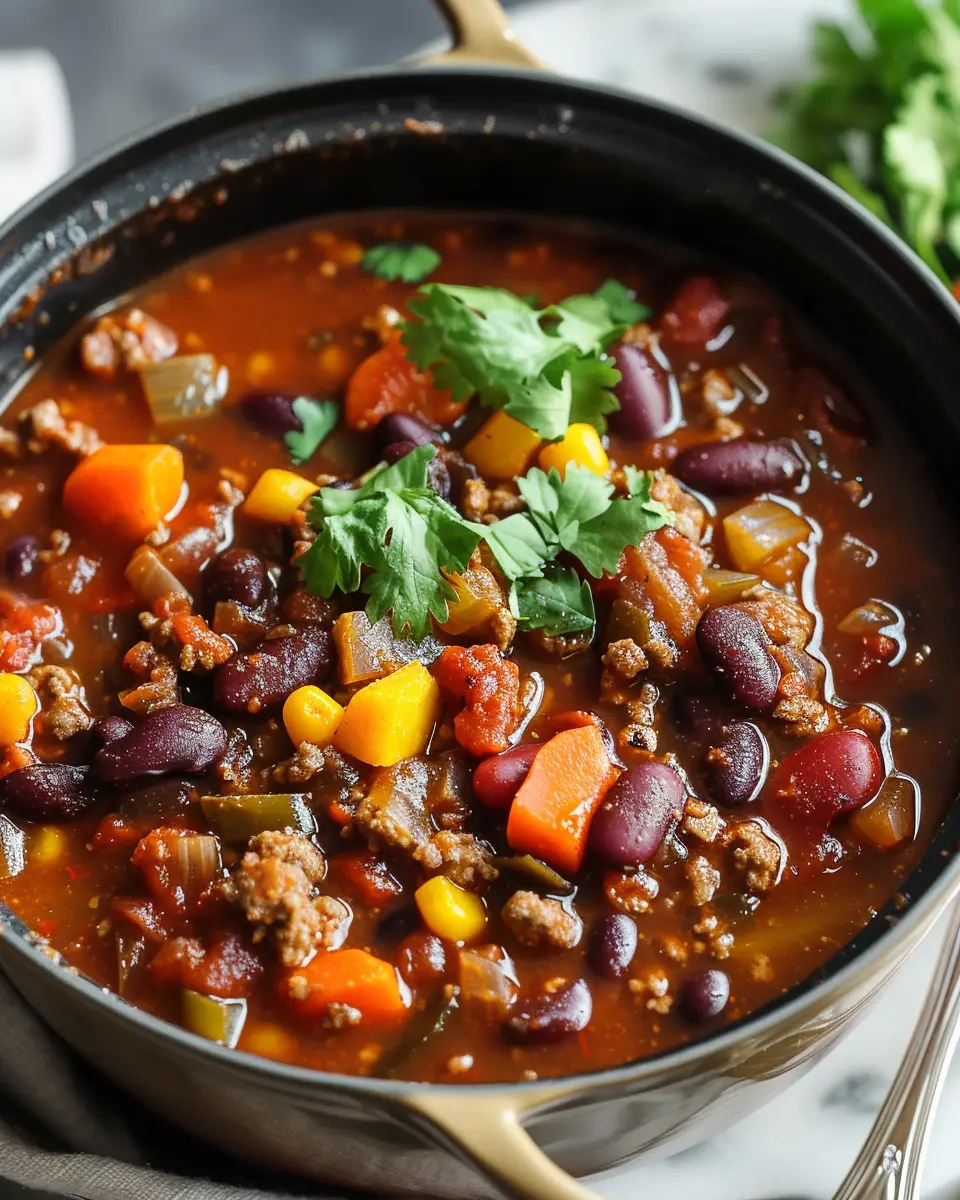 One-Pot Beef and Vegetable Chili: Easy Comfort in Every Bite