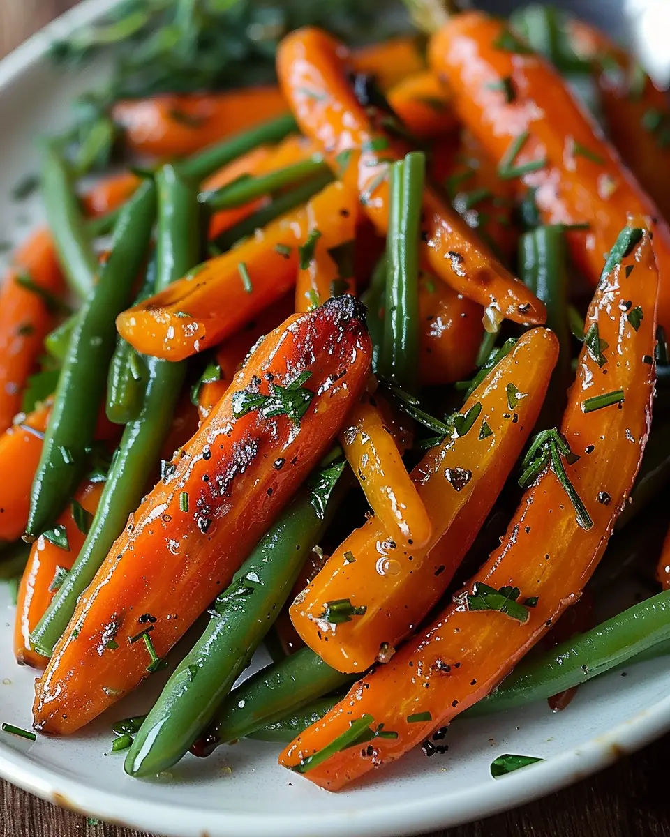 Honey Glazed Carrots &amp; Green Beans: The Best Easy Side Dish
