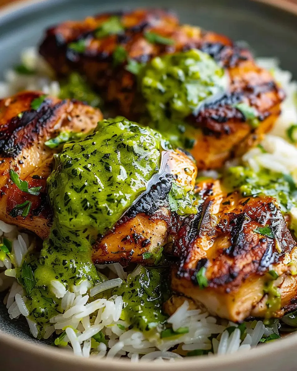 Peruvian chicken and rice: Easy Recipe with Flavorful Green Sauce