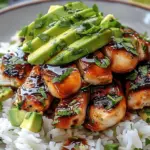Tangy Honey Lime Chicken & Avocado Rice