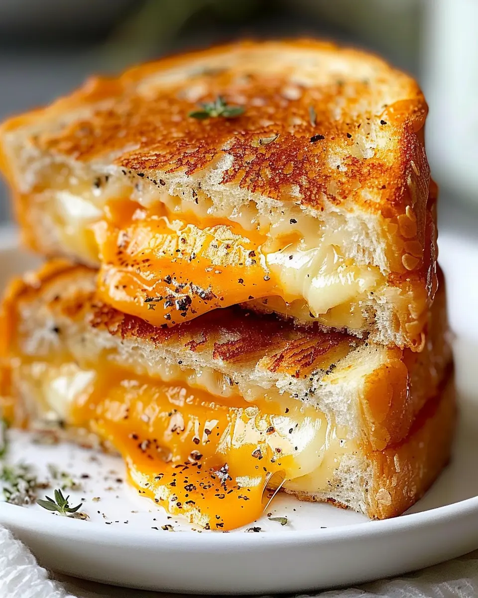 Best Grilled Cheese Ever: Indulgent Turkey Bacon &amp; Chicken Ham Twist