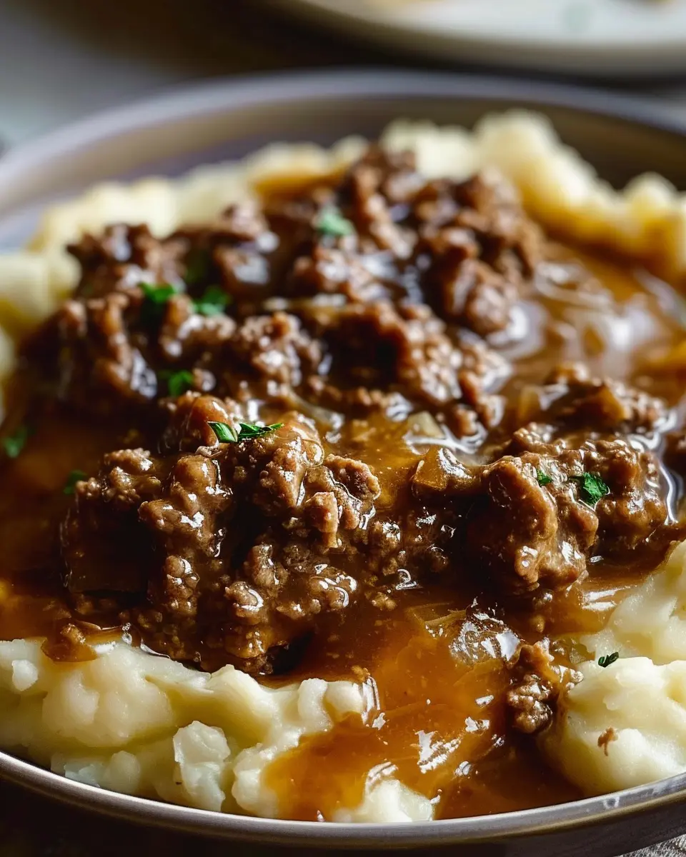 Ground Beef and Gravy: The Best Comfort Food Over Mashed Potatoes